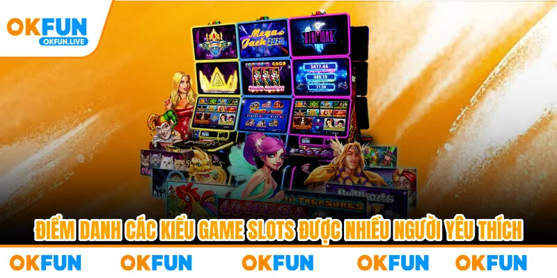 Điểm danh các kiểu game slots được nhiều người yêu thích